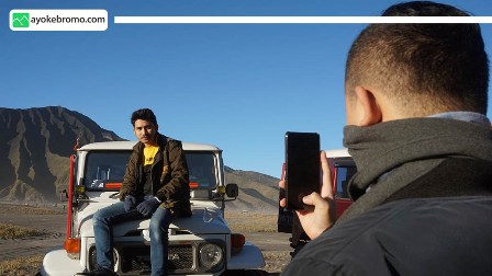 spot foto menarik di bromo